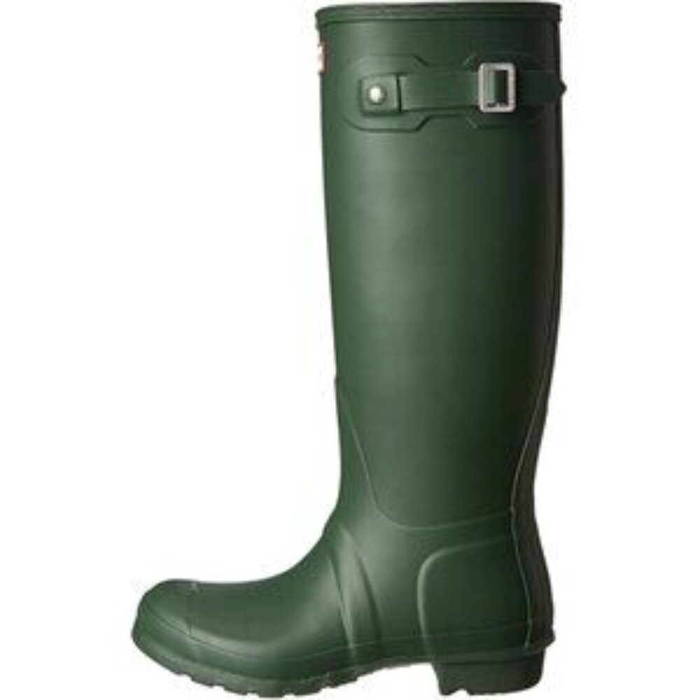 New Hunter Women's Original Tall Waterproof Rain Boots Size 7 Green Adjustable - Picture 2 of 10